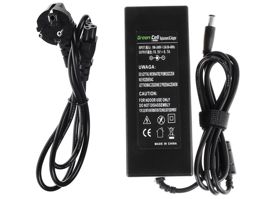 Green Cell PRO polnilec / AC Adapter 19.5V 6.7A 130W za Dell XPS 17 L701X L702X Precision M2800 M3800 M4400 M4500 M6700 (AD35P)