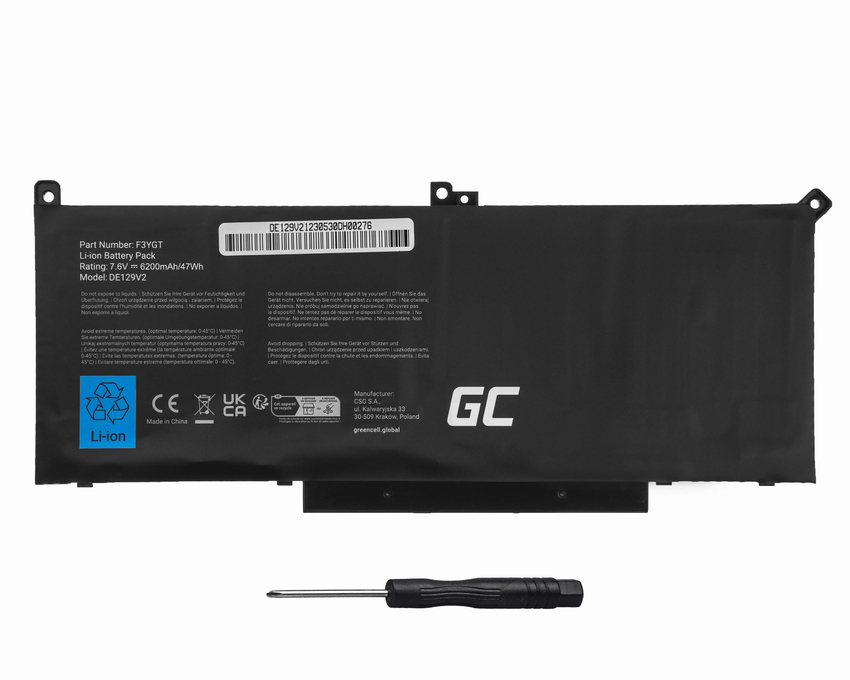 Green Cell baterija F3YGT za Dell Latitude 7280 7290 7380 7390 7480 7490 (DE129V2)