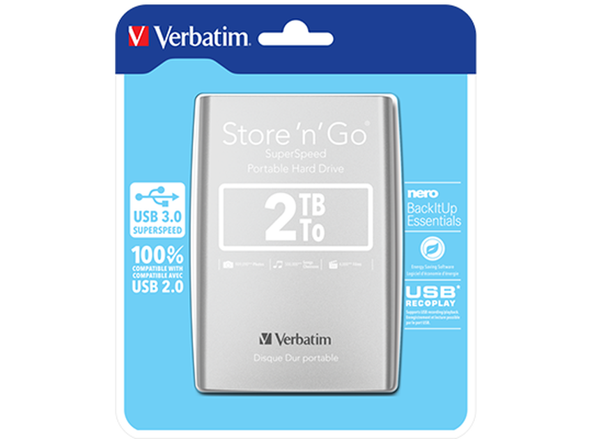 Zunanji trdi disk 2TB 2,5″ Verbatim