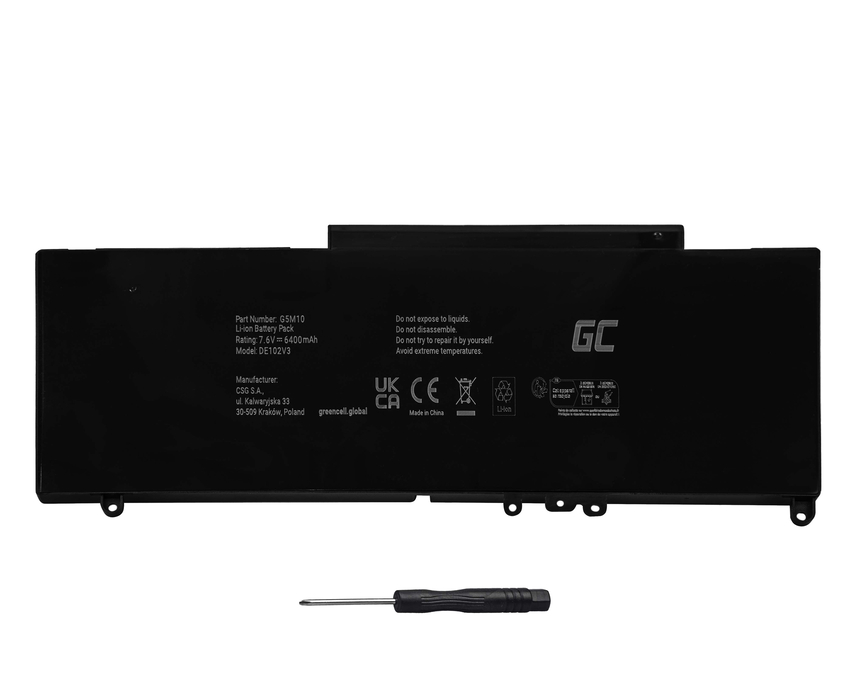 Green Cell baterija G5M10 0WYJC2 za Dell Latitude E5250 E5450 E5550 (DE102V3)