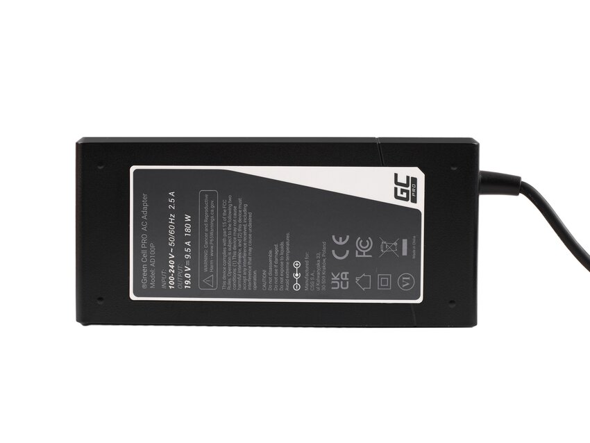 Green Cell PRO polnilec / AC Adapter 19V 9.5A 180W za MSI GT60 GT70 GT680 GT683 Asus ROG G75 G75V G75VW G750JM G750JS (AD100P)
