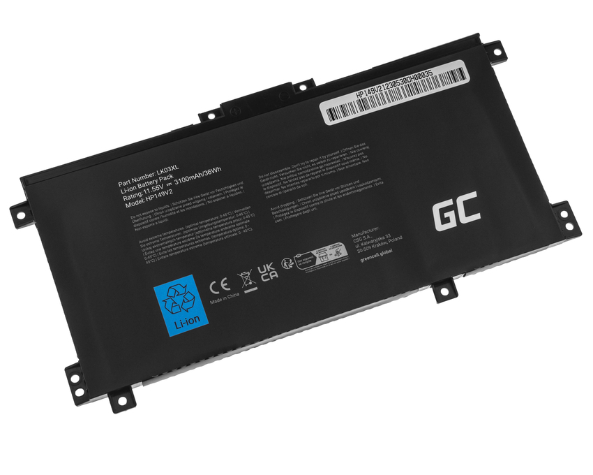 Green Cell baterija LK03XL za HP Envy x360 15-BP 15-BP000 15-BP100 15-CN 17-AE 17-BW (HP149V2)