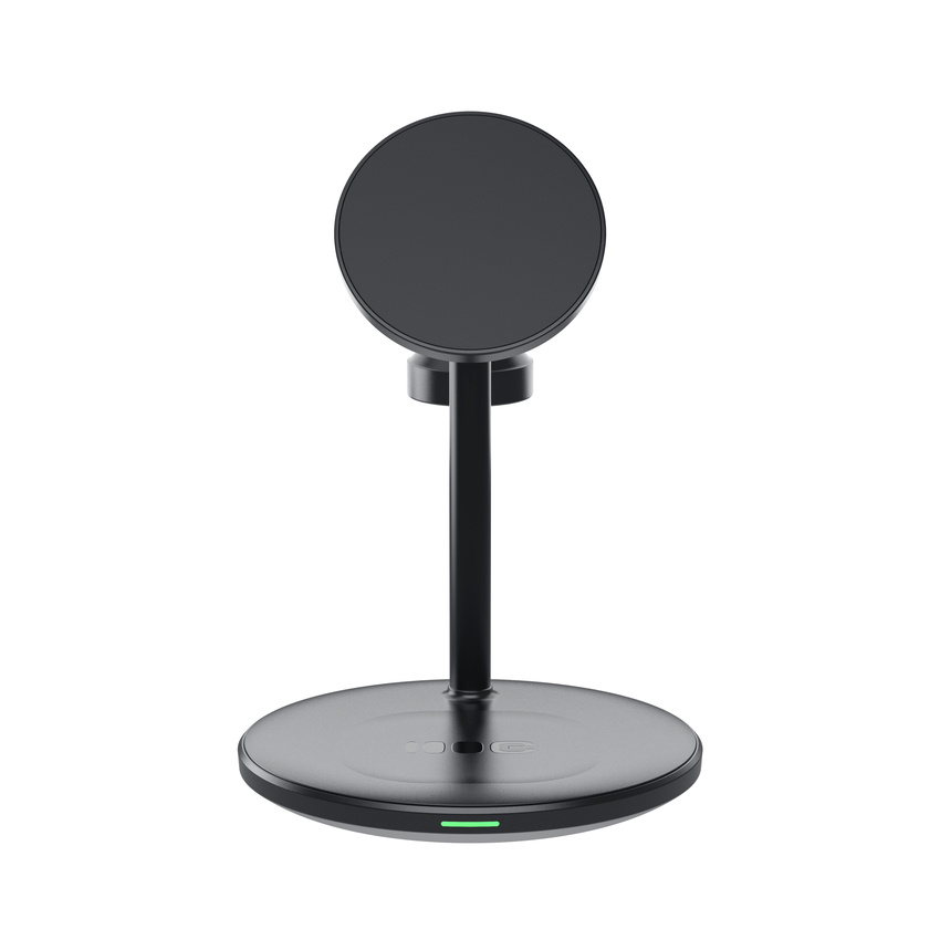 Greencell MagScape Inductive polnilec Stand 3-in-1 MagSafe za iPhone, Apple Watch, AirPods and other wireless headtelefoni (MSST-GC-3IN1-B)