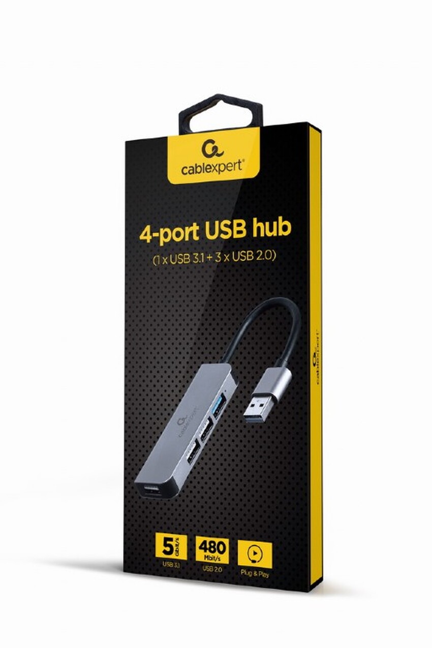 USB razdelilec Gembird UHB-U3P1U2P3-01 4-port USB hub (1 x USB 3.1 + 3 x USB 2.0