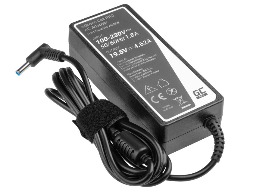 Green Cell PRO polnilec / AC Adapter 19.5V 4.62A 90W za HP 250 G2 ProBook 650 G2 G3 Pavilion 15-N 15-N025SW 15-N065SW 15-N070SW (AD65P)