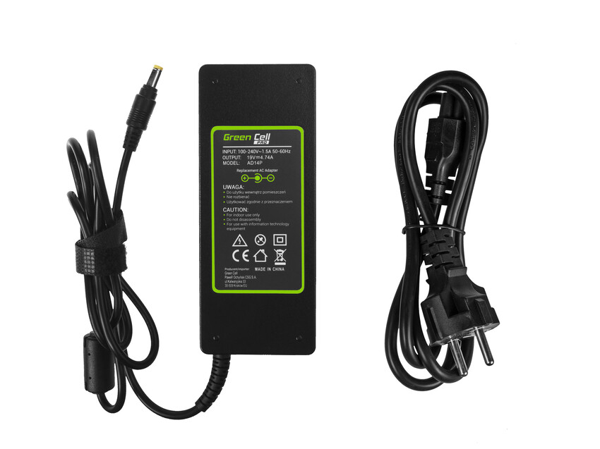 Green Cell PRO polnilec AC Adapter za HP Compaq NC6000  NX6100 NX8220 19V 4.74A (AD14P)