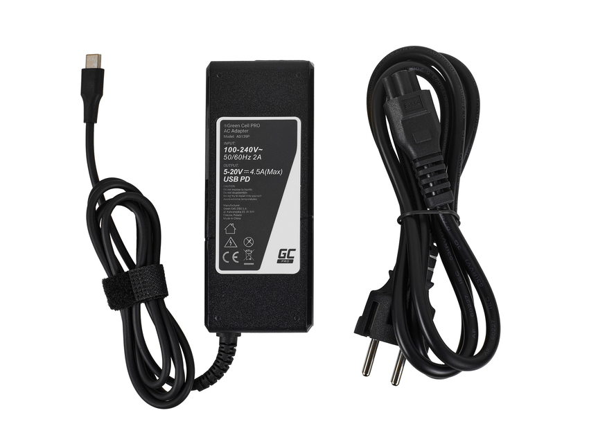 polnilec / AC Adapter Green Cell PRO 20V 3.25A 65W za Lenovo Yoga 4 Pro 700-14ISK 900-13ISK 900-13ISK2 (AD139P)