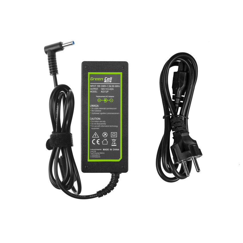 Green Cell PRO polnilec / AC Adapter 19V 3.42A 65W za AsusPro BU400 BU400A PU551 PU551L PU551LA PU551LD PU551J PU551JA (AD72P)