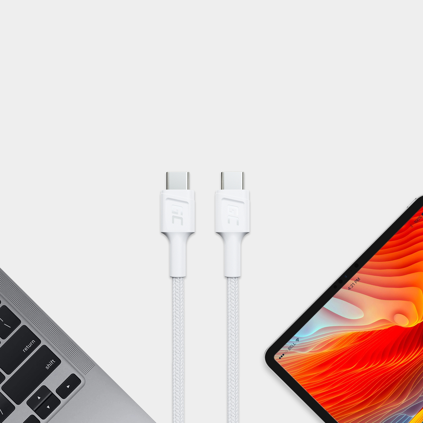 kabel bel USB-C Type C 30cm Green Cell PowerStream s hitrim polnjenjem napajalni kabel 60W, Ultra Charge, Quick Charge 3.0 (KABGC31W)