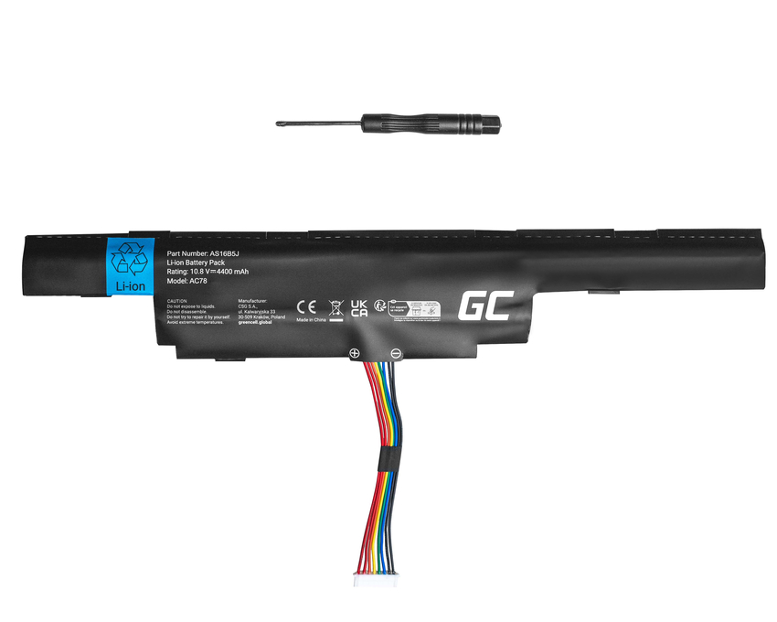 Green Cell baterija AS16B5J AS16B8J za Acer Aspire E15 E5-575 E5-575G F15 F5-573 F5-573G TravelMate P259-M P259-G2-M (AC78)