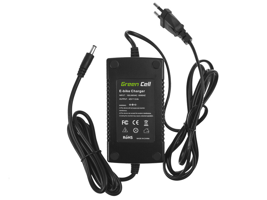 Green Cell polnilec baterije 42V 2A (5.5*2.1mm) za E-BIKE 36V (ACEBIKE20)
