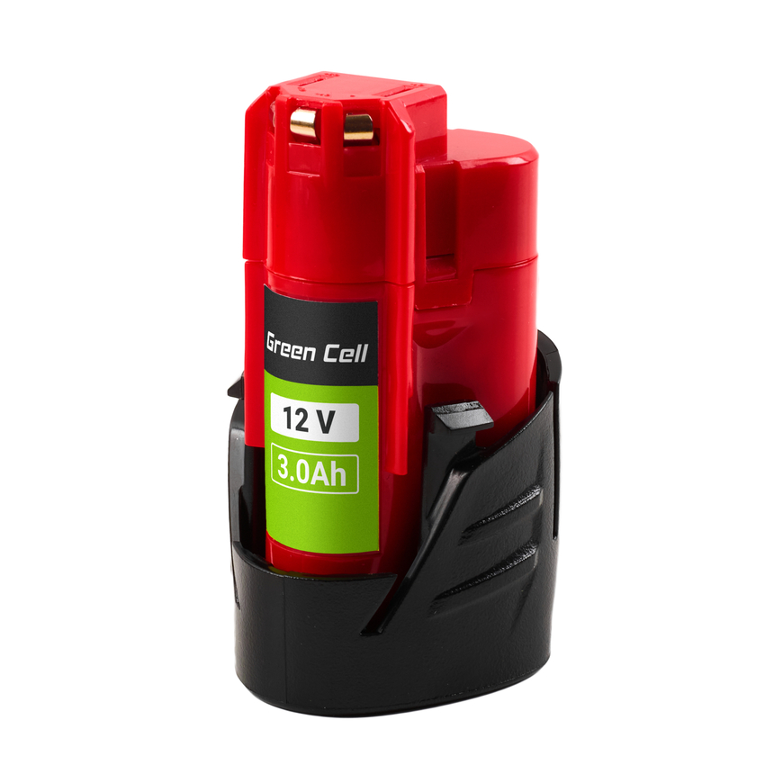 Green Cell baterija za Milwaukee M12 12V 3Ah nadomestna baterija M12 B3 4932451388 (PTML12V3)
