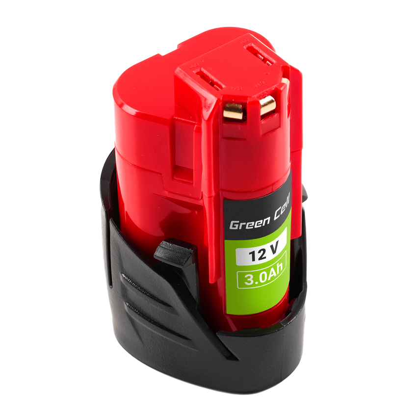 Green Cell baterija za Milwaukee M12 12V 3Ah nadomestna baterija M12 B3 4932451388 (PTML12V3)