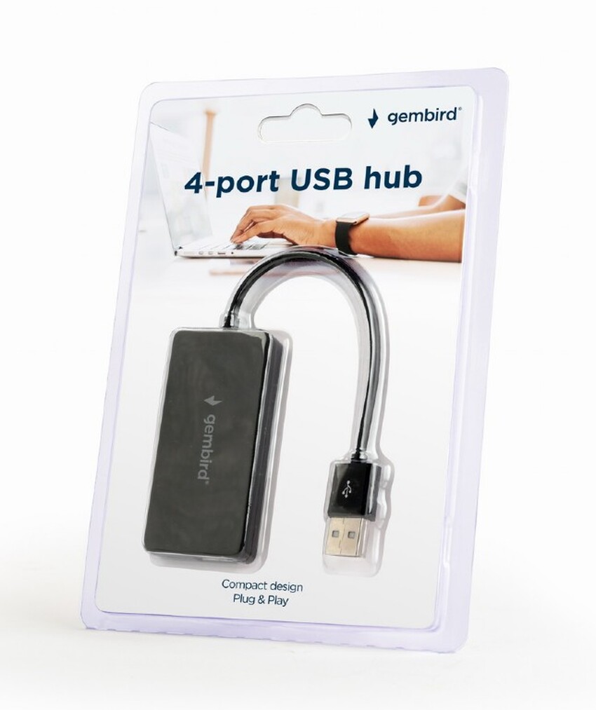 USB razdelilec / USB hub Gembird UHB-U2P4-04  4x USB 2.0 480 Mbit/s