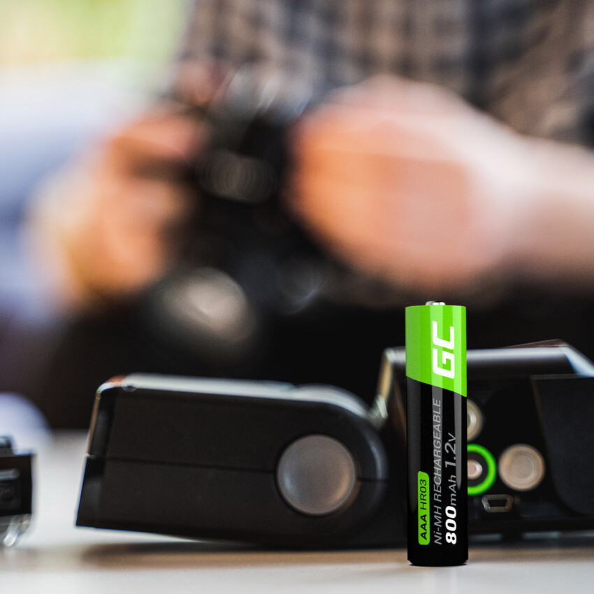 Green Cell Rechargeable baterijas 4x AAA HR03 800mAh (GR04)