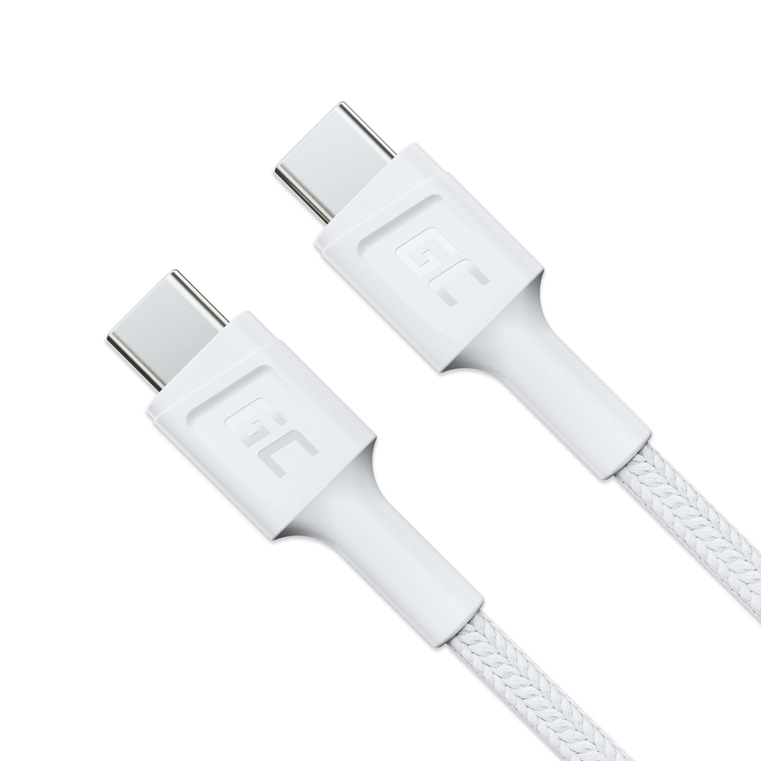 kabel bel USB-C Type C 2m Green Cell PowerStream s hitrim polnjenjem napajalni kabel 60W, Ultra Charge, Quick Charge 3.0 (KABGC29W)