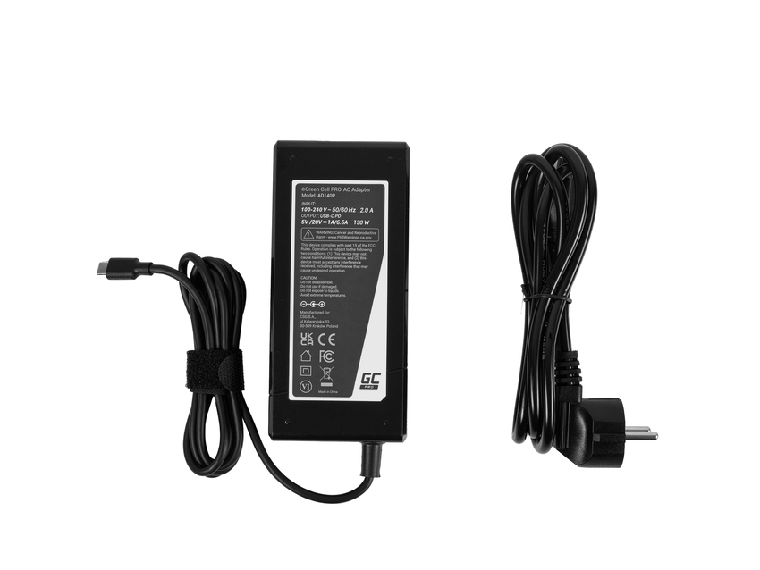 polnilec / AC Adapter Green Cell PRO 20V 3.25A 65W za Lenovo Yoga 4 Pro 700-14ISK 900-13ISK 900-13ISK2 (AD140P)