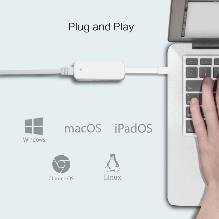 Gigabit USB-C mrežni adapter TP-LINK UE300C