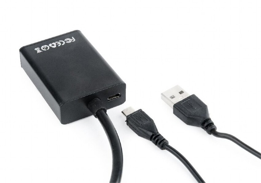 Gembird A-VGA-HDMI-01 video cable adapter 0.15 m HDMI Type A (Standard) VGA (D-SUB)