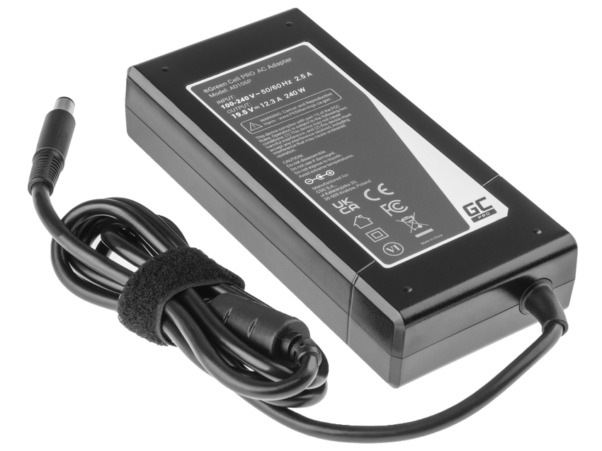 Green Cell PRO polnilec / AC Adapter 19.5V 12.3A 240W za Dell Precision 7510 7710 M4700 M4800 M6600 M6700 M6800 Alienware 17 (AD106P)